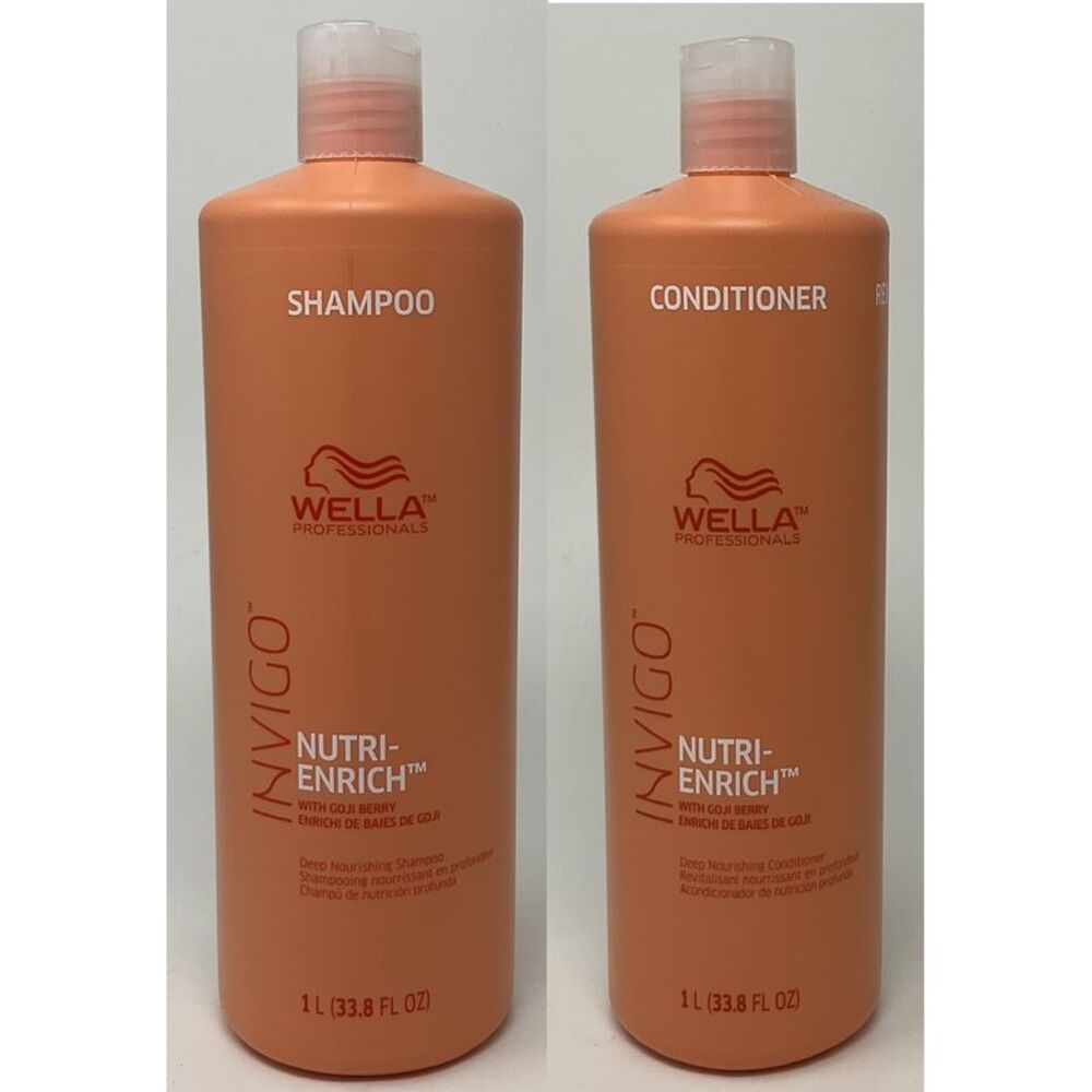 Wella Invigo Nutri Enrich Deep Nourishing Shampoo and Conditioner 33.8 oz Duo